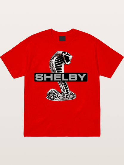 Shelby Cobra Logo Artwork Cotton T-shirt