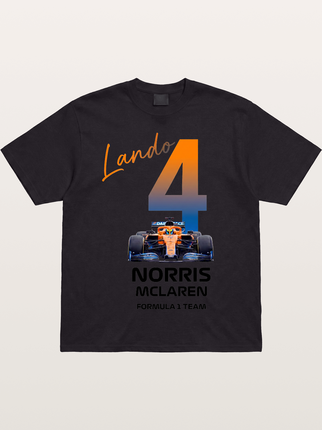 Lando Norris McLaren 4 Graphic Cotton T-shirt