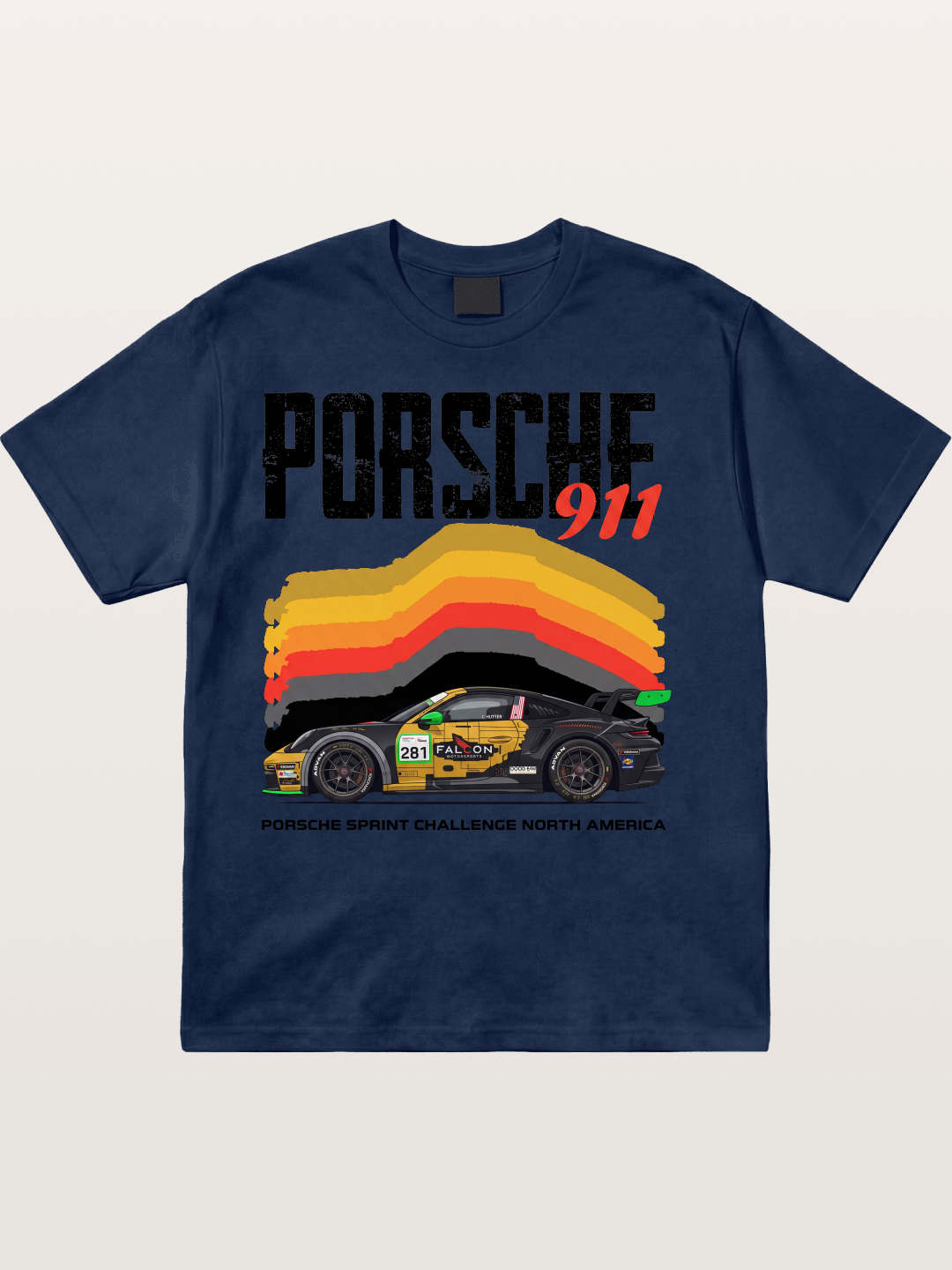 Porsche 911 Sprint Challenge Gradient Cotton T-shirt