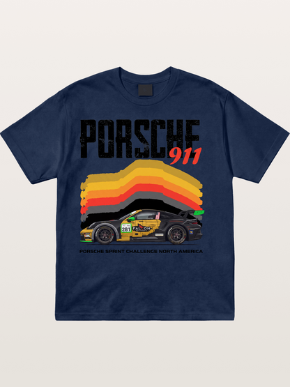 Porsche 911 Sprint Challenge Gradient Cotton T-shirt