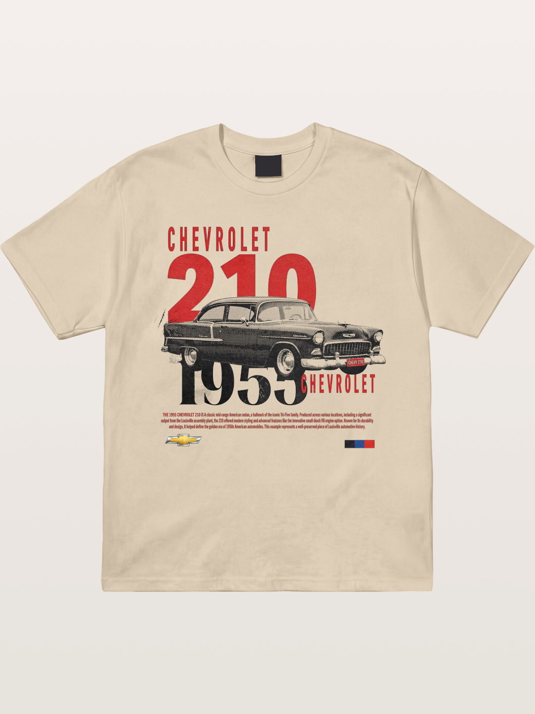 1955 Chevrolet 210 Retro Poster Gildan T-shirt