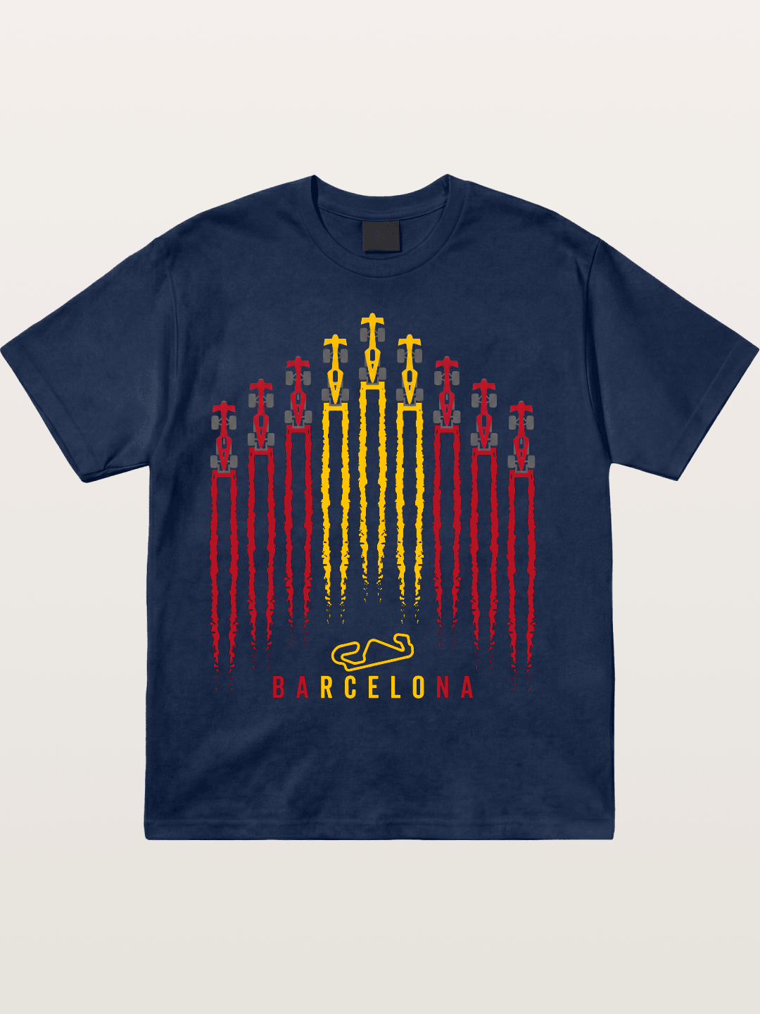 Barcelona GP Racing Column Streaks Cotton T-shirt