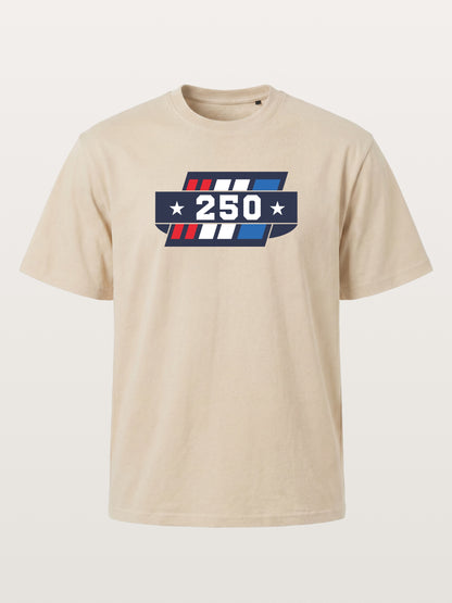250th Anniversary Star Stripes Badge Gildan T-shirt