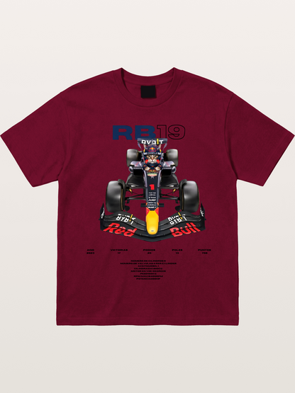 Cat Driving Red Bull F1 Gildan T-shirt
