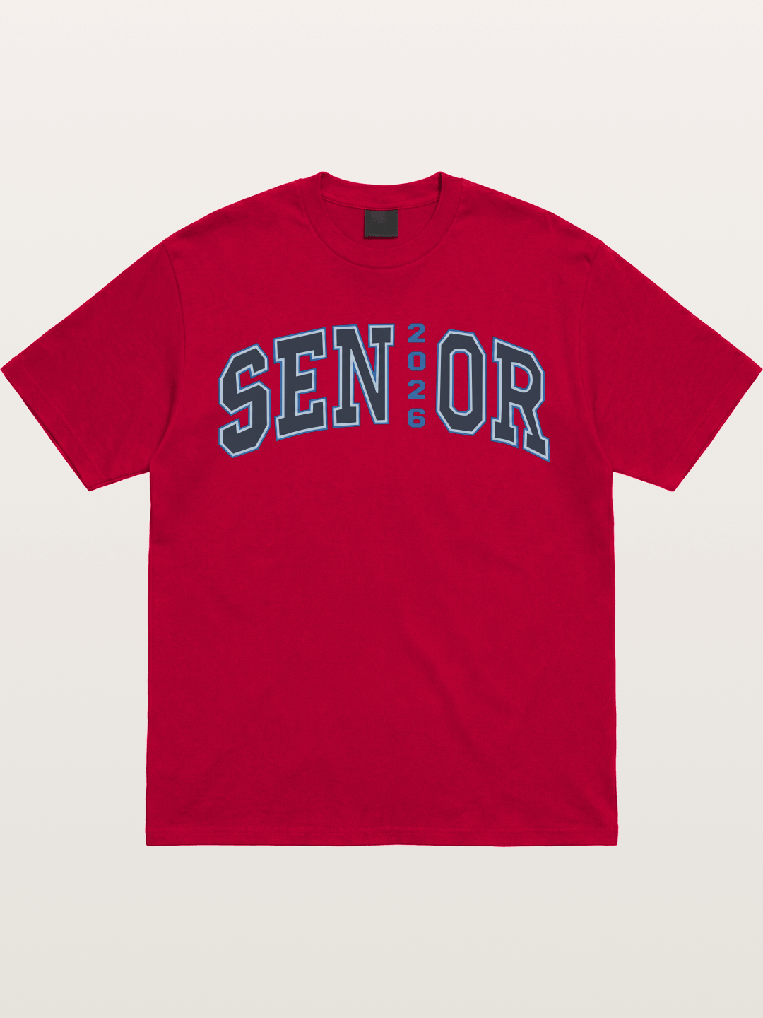 Senior 2026 Varsity Style Text Gildan T-shirt