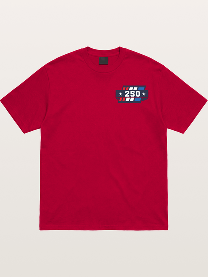 250th Anniversary Star Stripes Badge Gildan T-shirt
