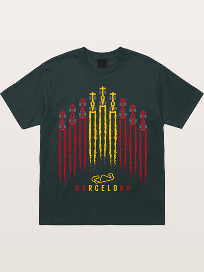 Barcelona GP Racing Column Streaks Gildan T-shirt