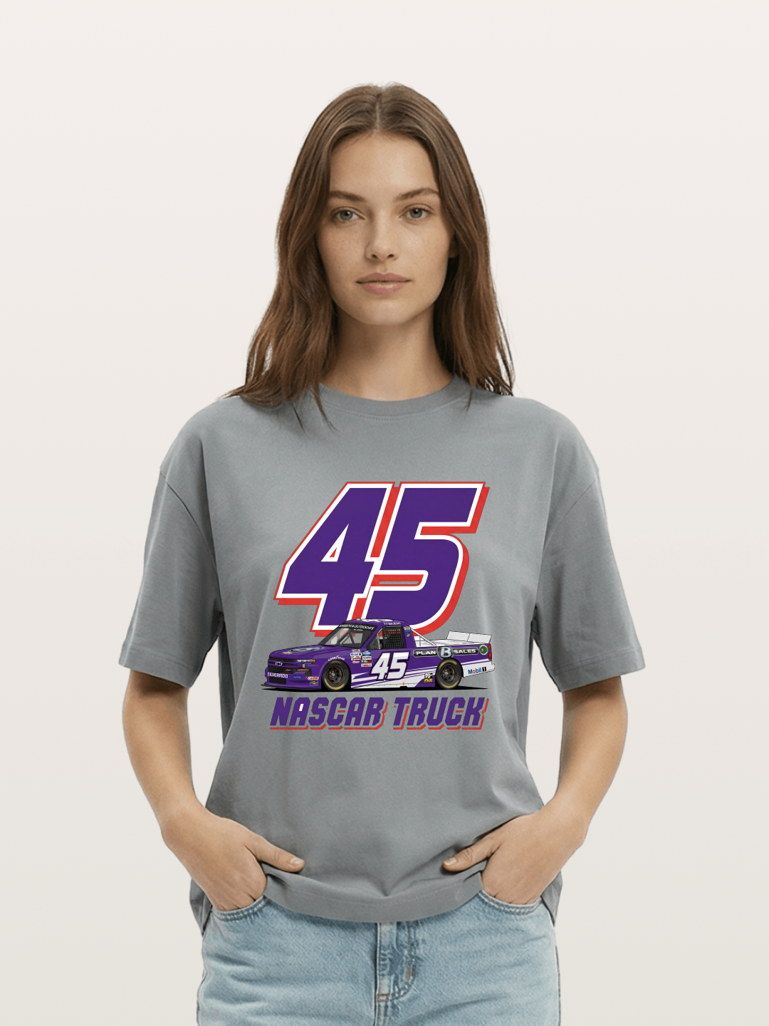 Purple 45 Racer Gildan T-shirt