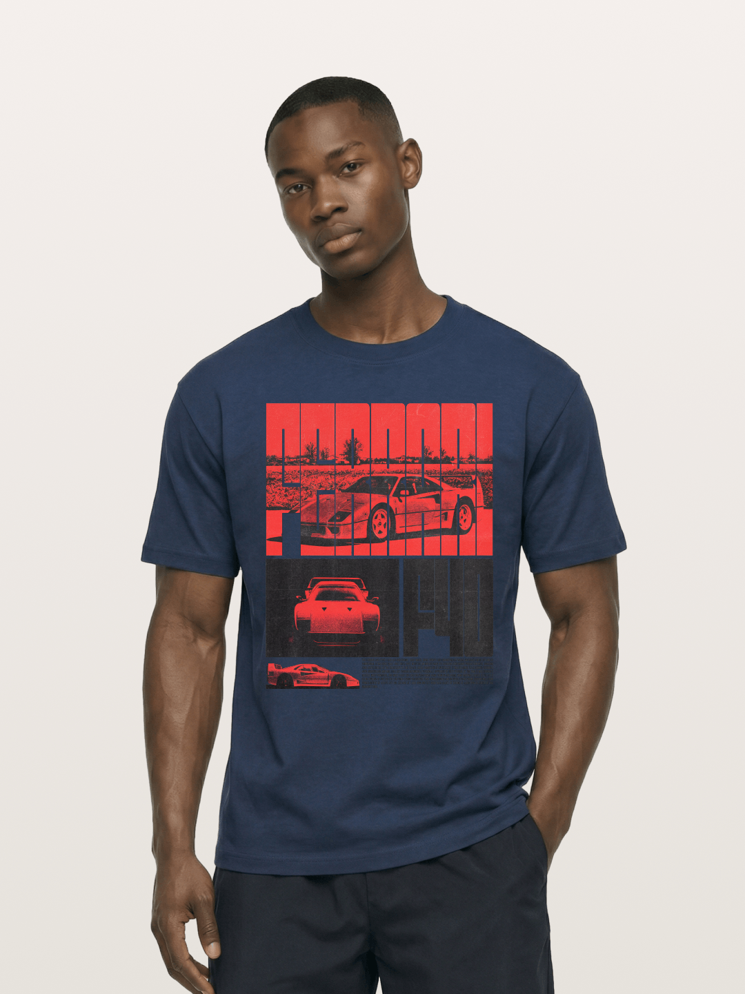 Red F40 Cotton T-shirt