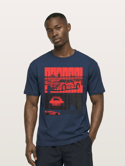 Red F40 Cotton T-shirt