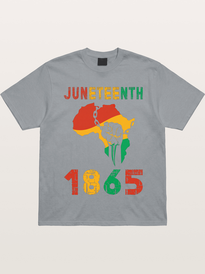Juneteenth 1865 Africa Freedom Fist Gildan T-shirt