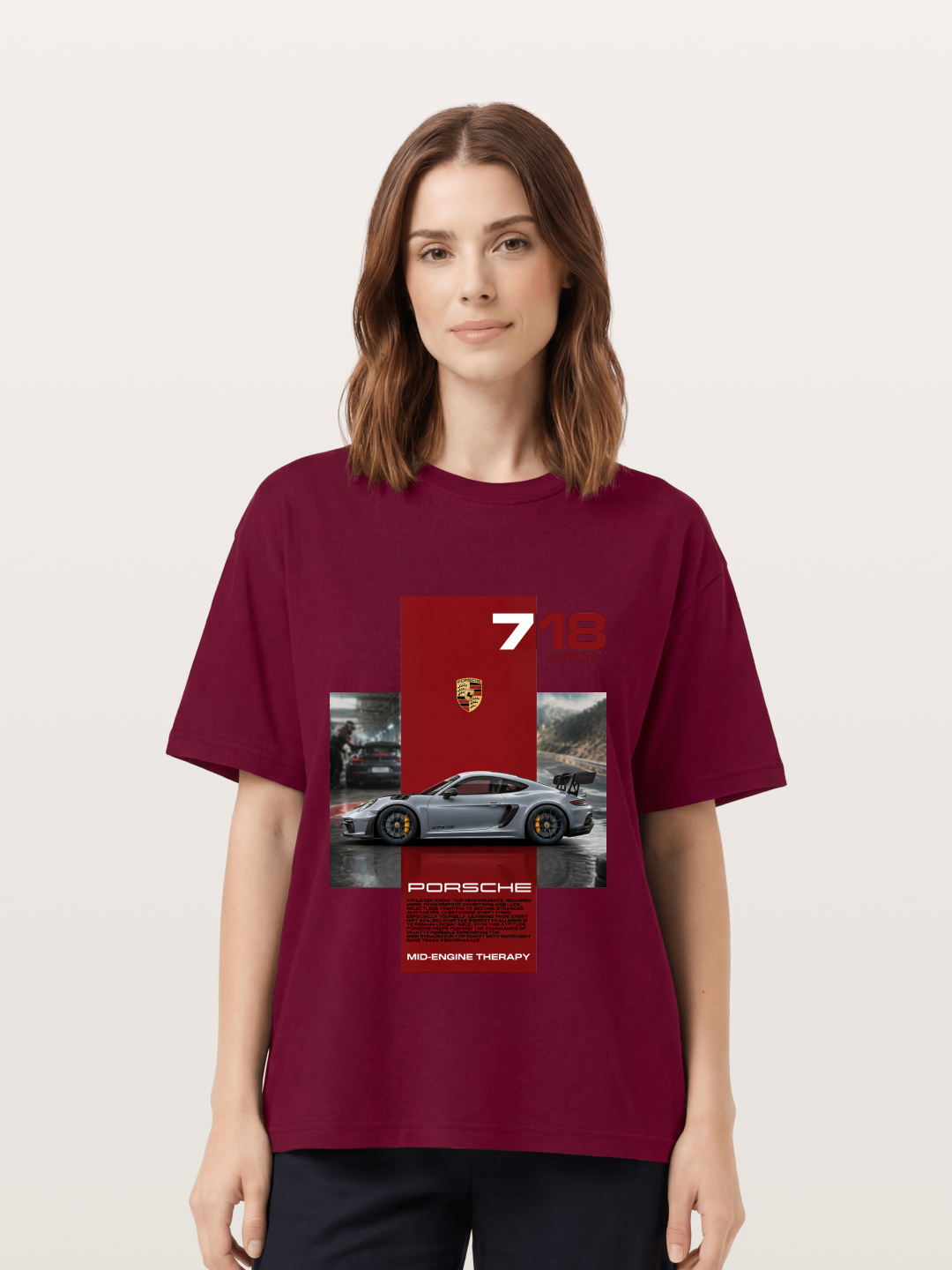 Porsche 718 GT4 RS Mid-Engine Therapy Gildan T-shirt
