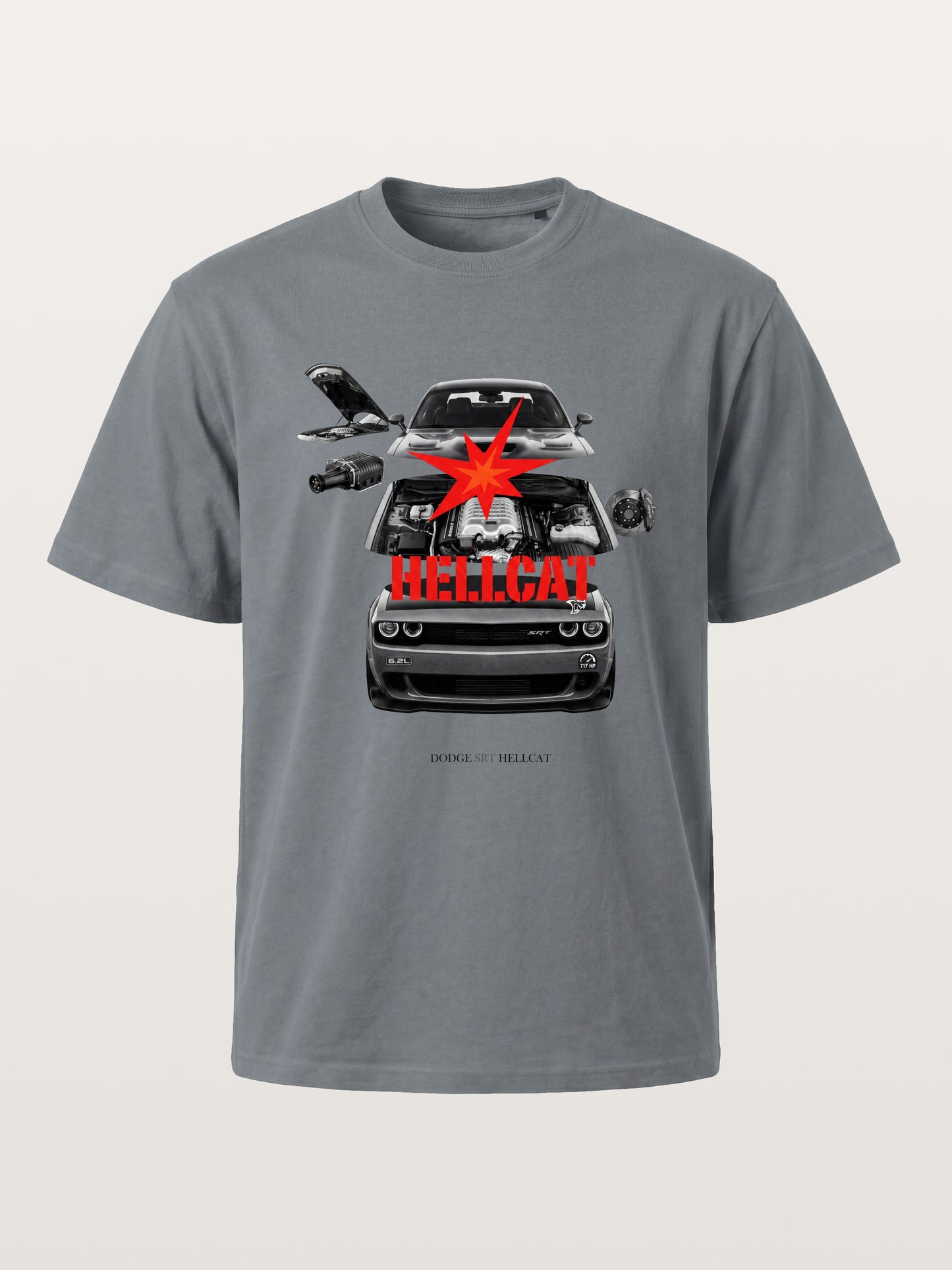 Engine Explode Hellcat Artwork Cotton T-shirt