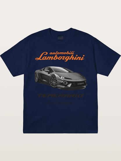 Lamborghini Temerario Grey Sports Car Gildan T-shirt