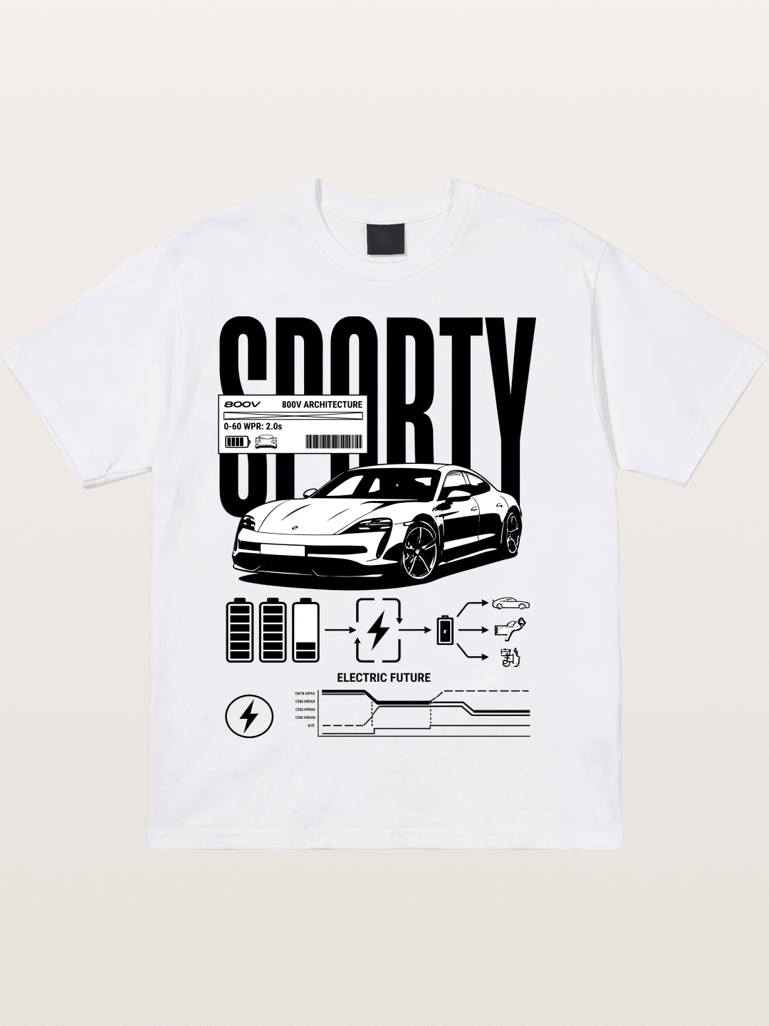 Electric Sporty Cotton T-shirt