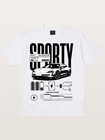 Electric Sporty Cotton T-shirt