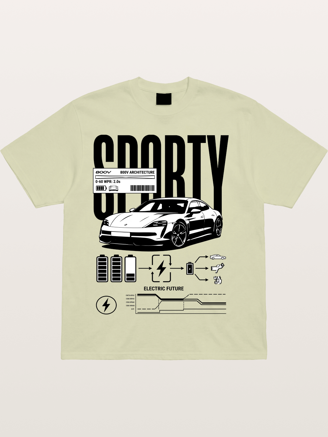 Electric Sporty Cotton T-shirt