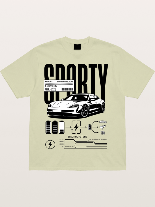 Electric Sporty Cotton T-shirt