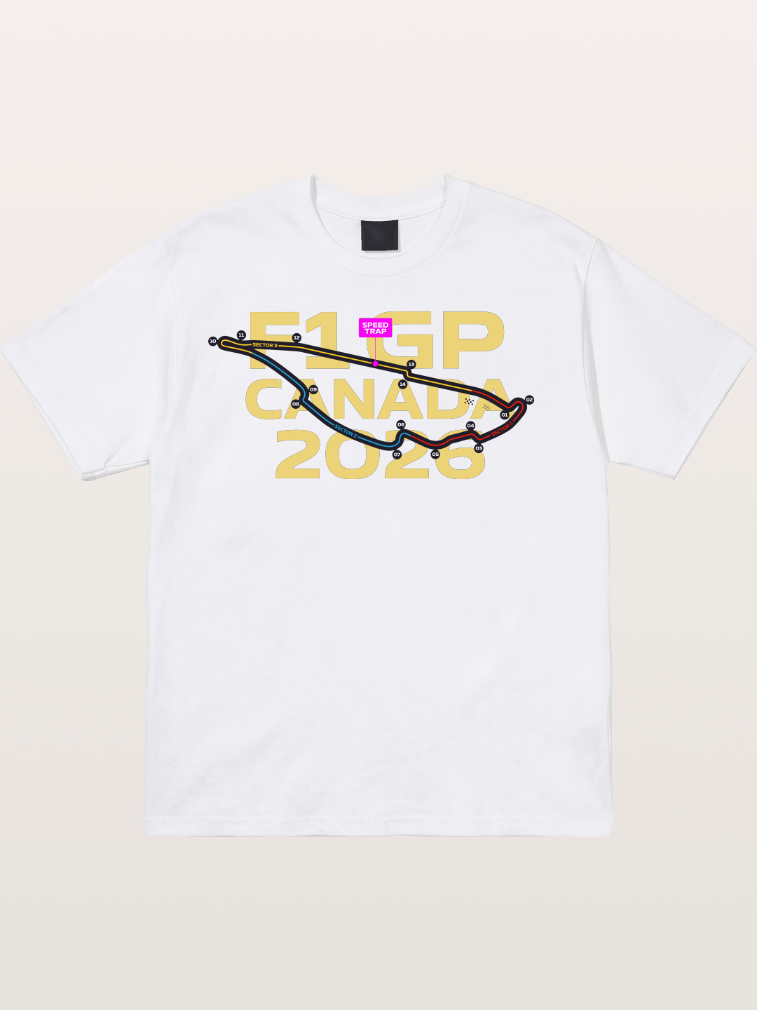 F1 Canada 2026 Track Map Cotton T-shirt