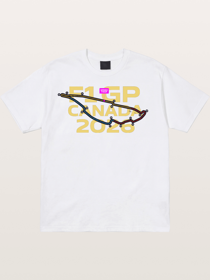 F1 Canada 2026 Track Map Cotton T-shirt