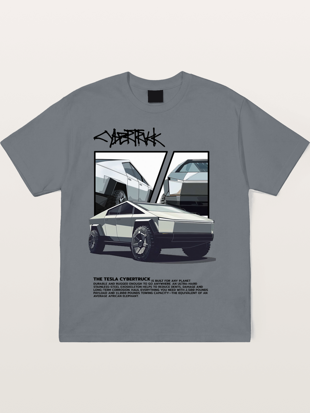 Tesla Cybertruck Poster Cotton T-shirt