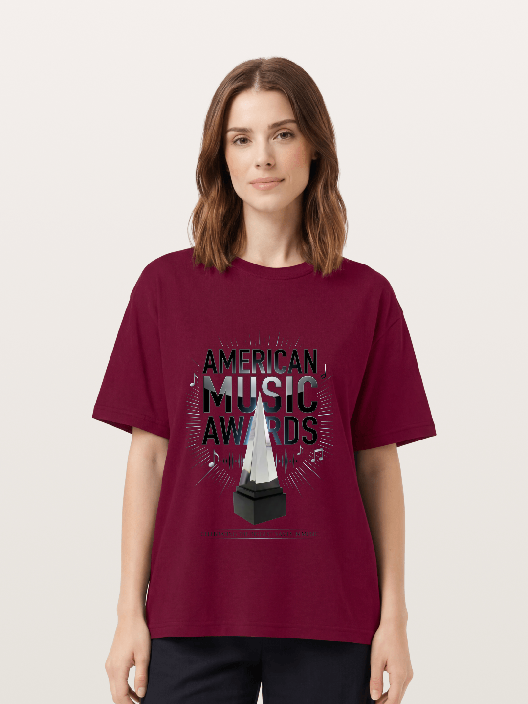 AMA Trophy Music Note Graphic Gildan T-shirt