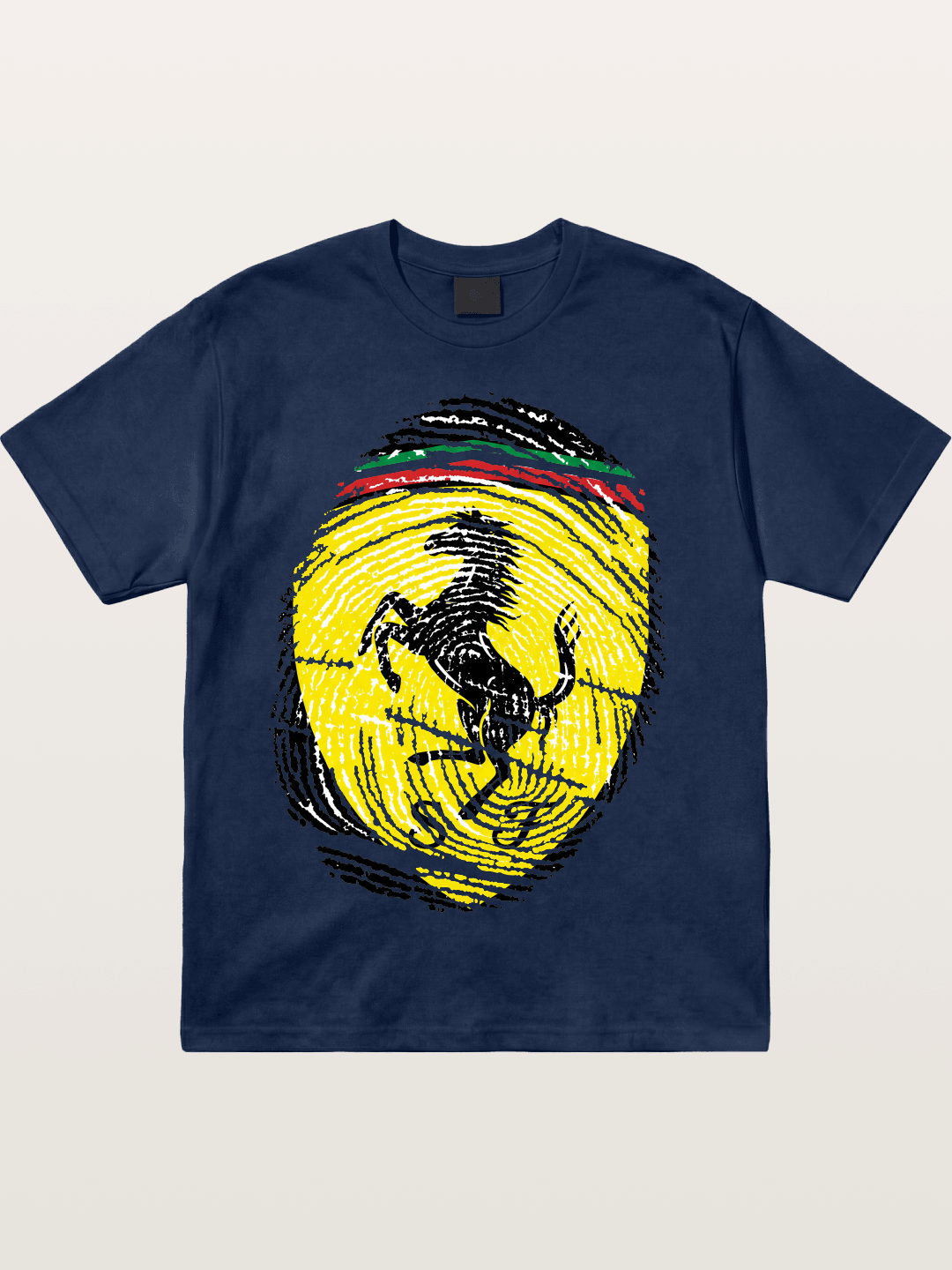 Ferrari Fingerprint Logo Cotton T-shirt