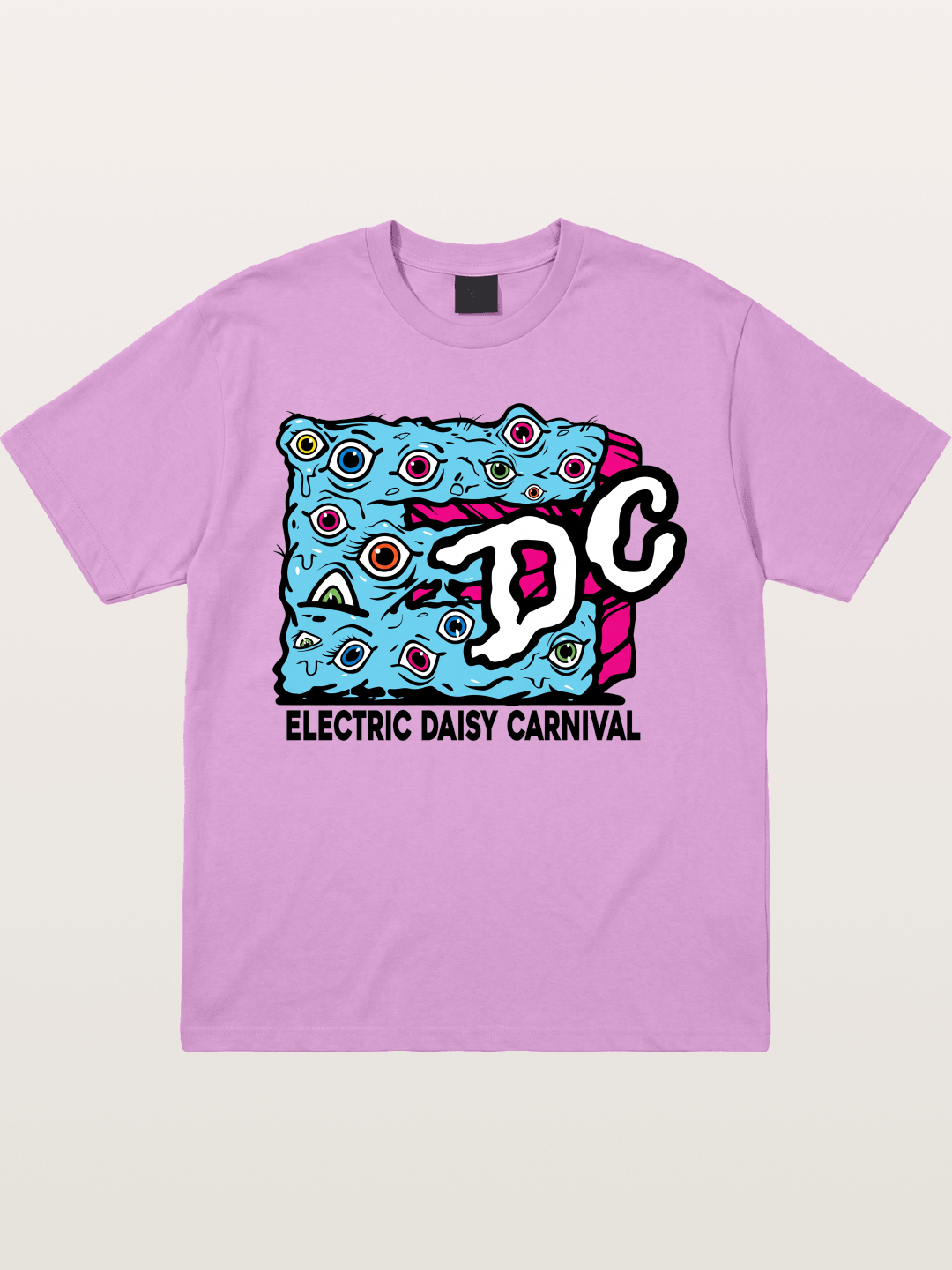 EDC Trippy Eye Daisy Print Gildan T-shirt