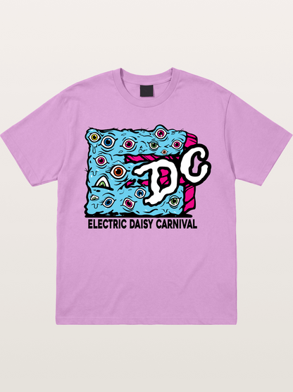 EDC Trippy Eye Daisy Print Gildan T-shirt