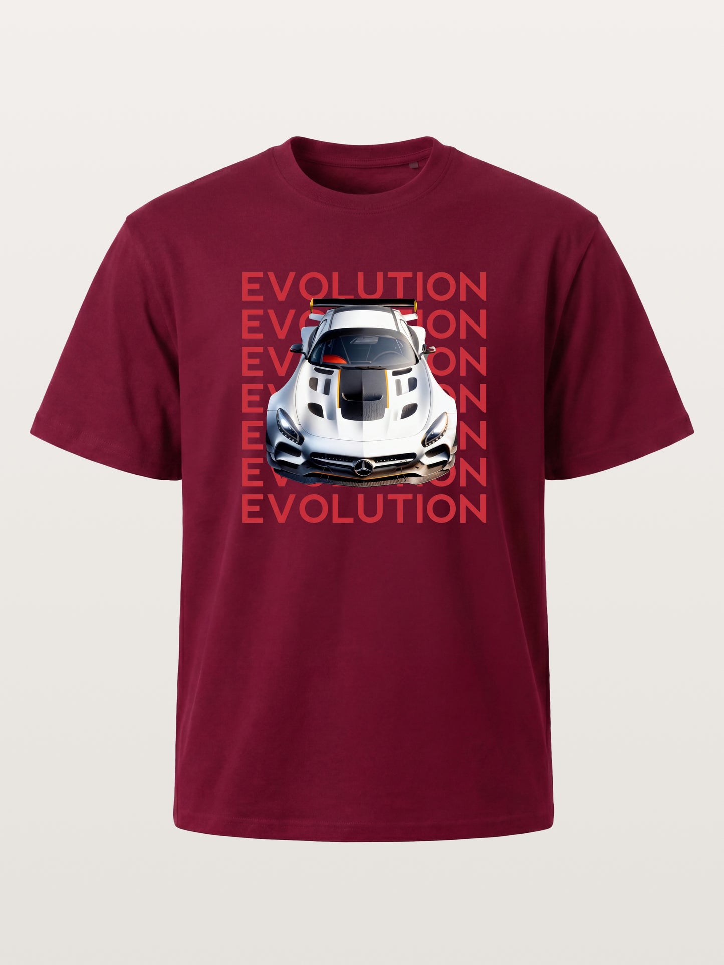 AMG GT Race Car Evolution Repeat Text Gildan T-shirt
