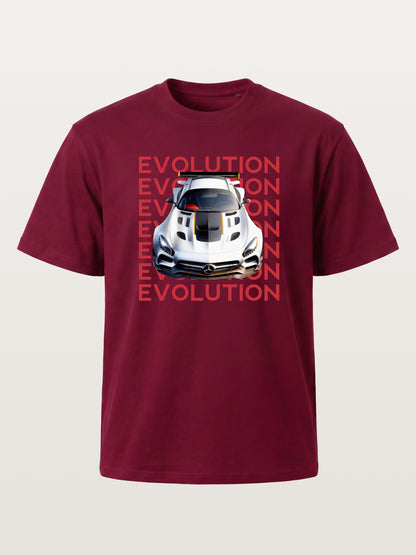 AMG GT Race Car Evolution Repeat Text Gildan T-shirt