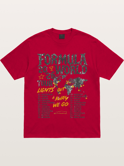 2026 F1 World Tour Poster Gildan T-shirt