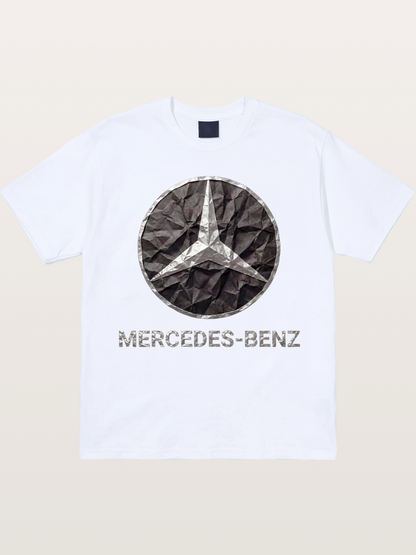 Mercedes Crumpled Paper Logo Gildan T-shirt