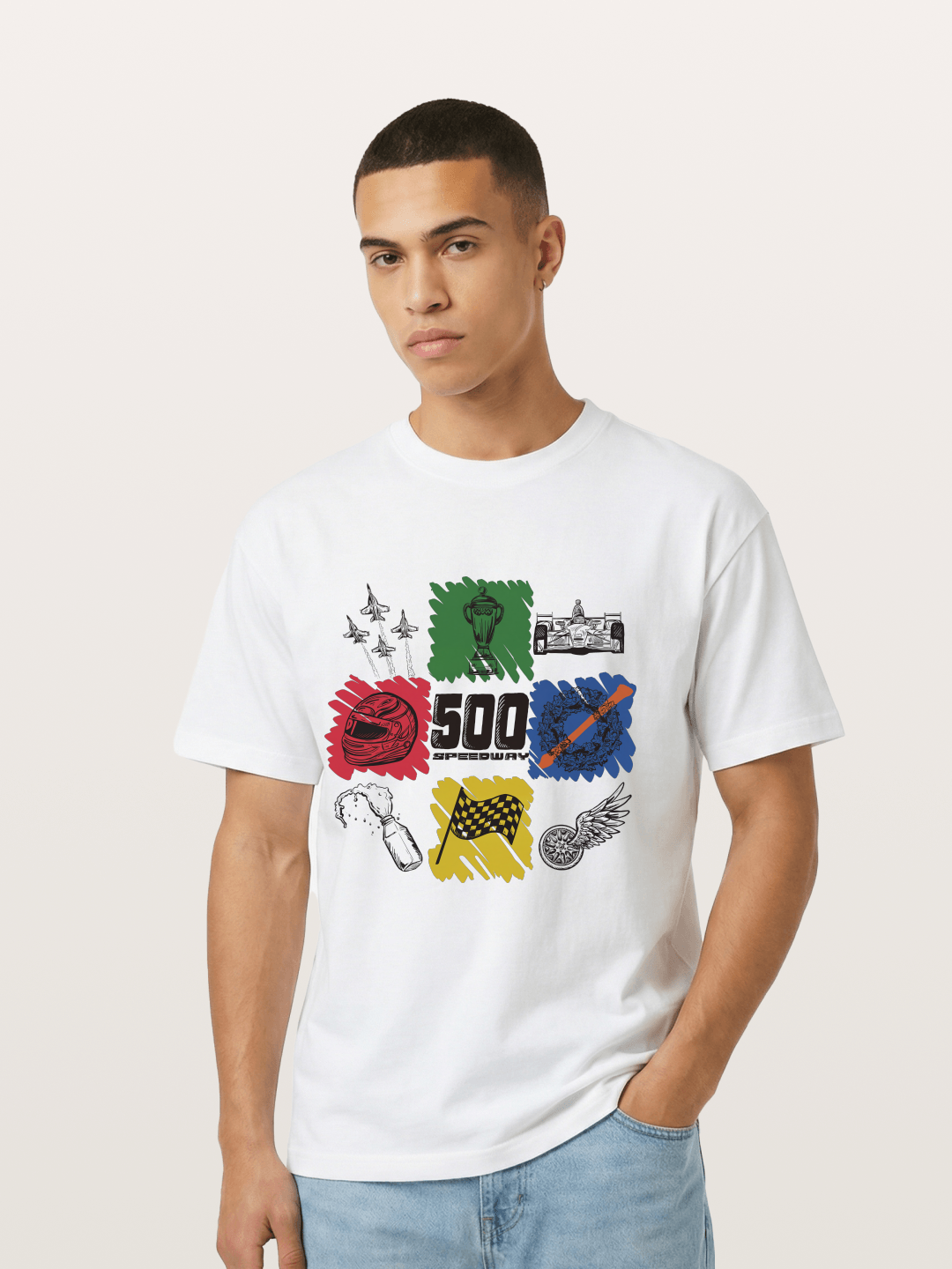 Indy 500 Sketch Gildan T-shirt