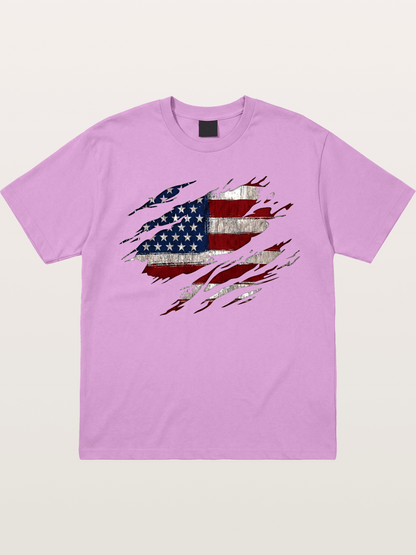 Eagle Claw Retro American Flag Gildan T-shirt