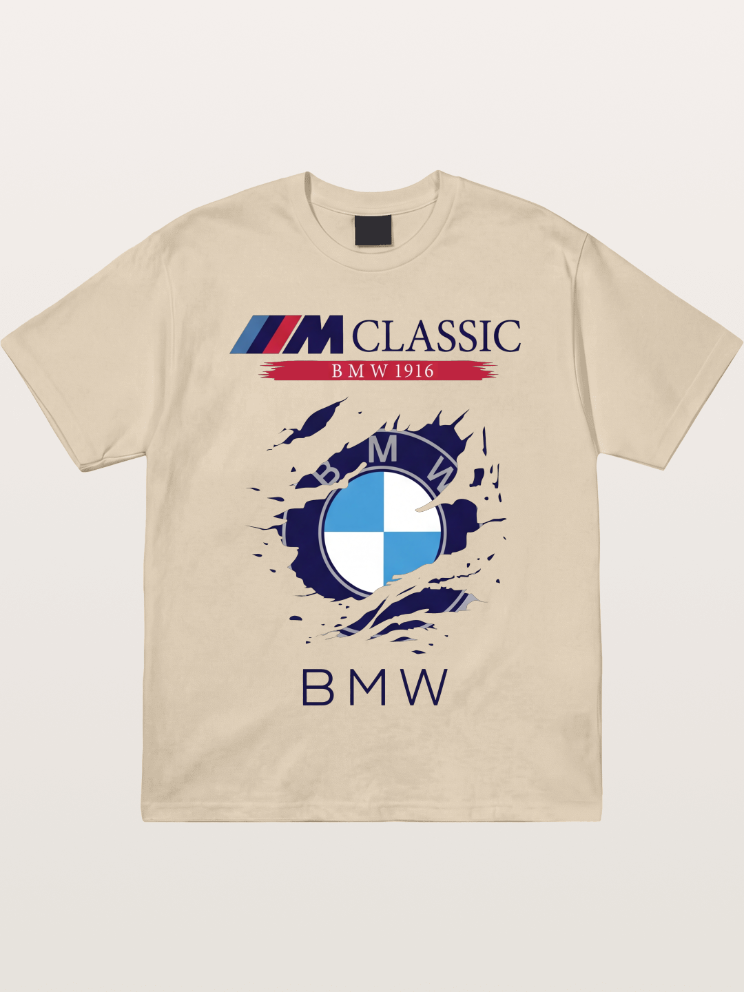 BMW M Colors Tear Effect Gildan T-shirt