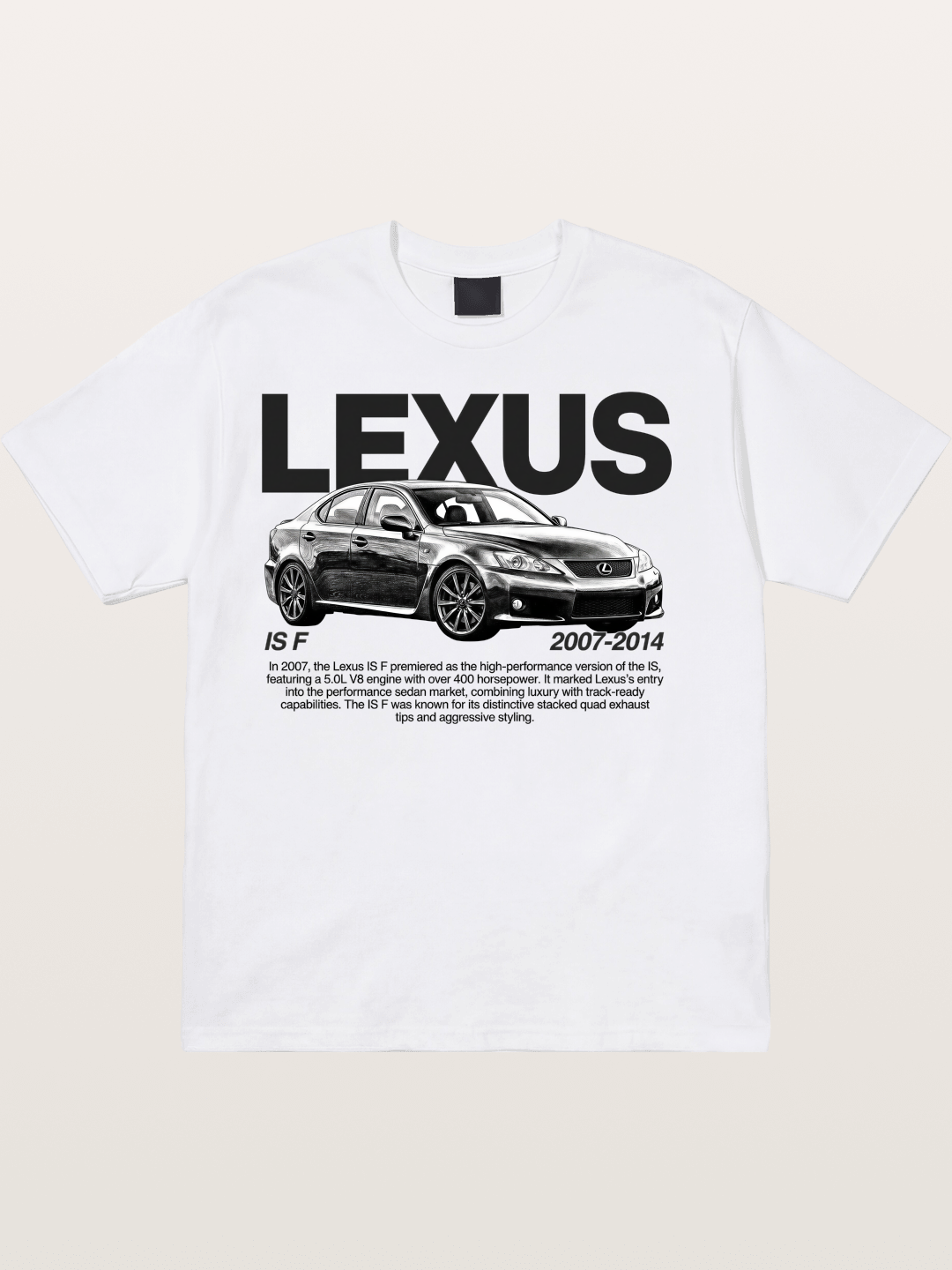 Lexus IS F 2007-2014 Print Cotton T-shirt