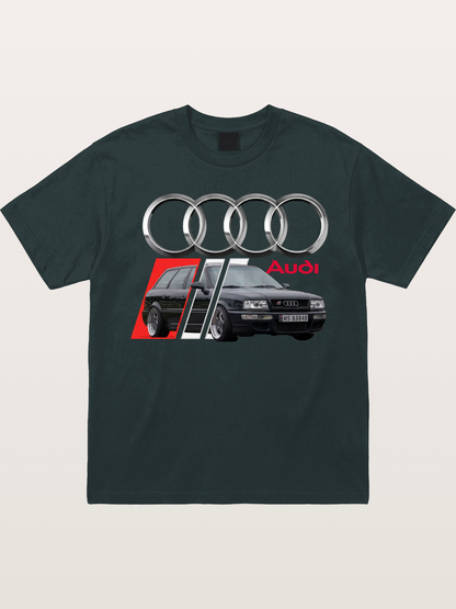 Audi Classic Car With Four Rings Gildan T-shirt