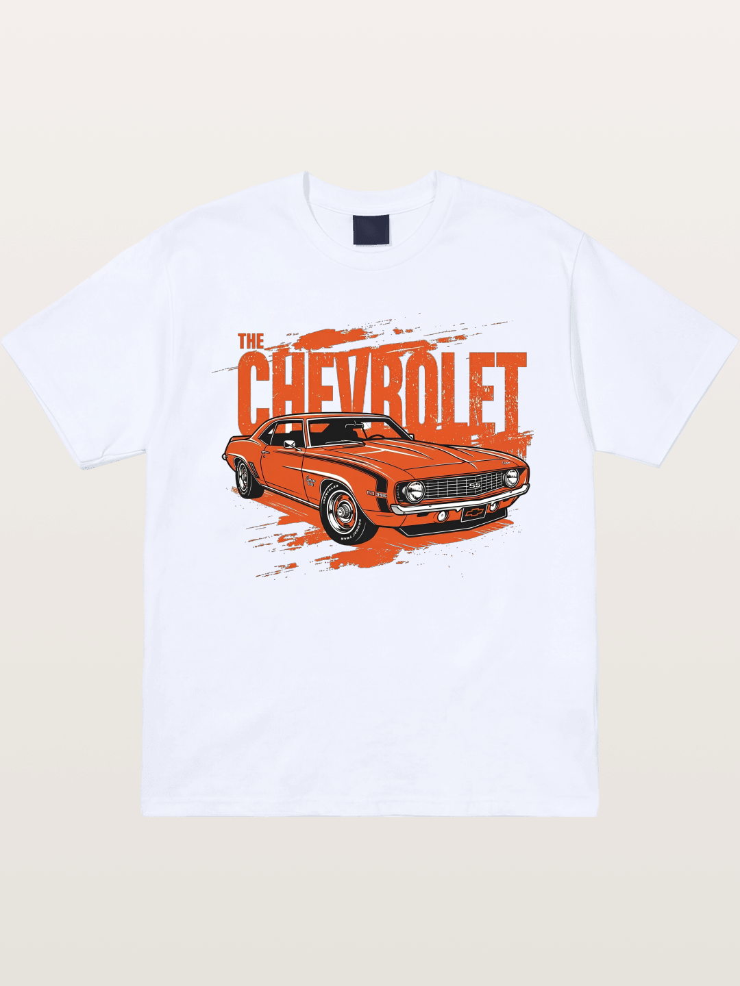 Orange Classic American Car Gildan T-shirt