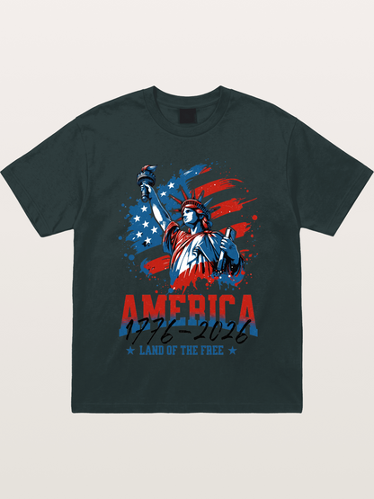 Statue Of Liberty 1776-2026 Gildan T-shirt