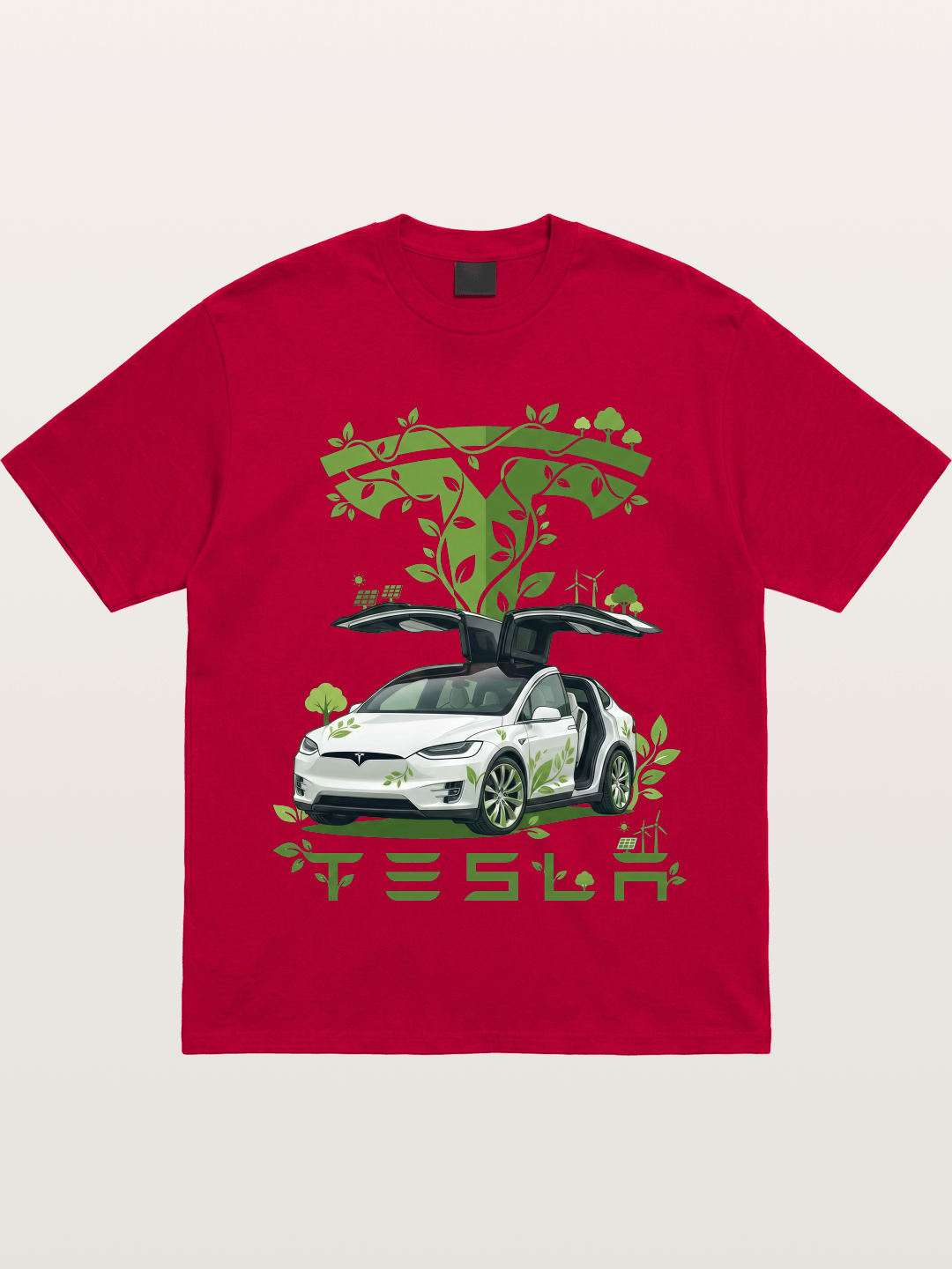 Tesla Eco-Friendly Art Print Gildan T-shirt