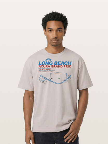 Long Beach Grand Prix Map Cotton T-shirt