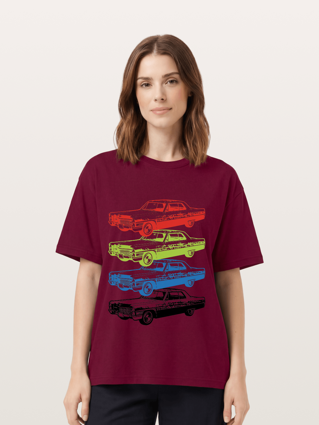 Classic Car Evolution Print Gildan T-shirt