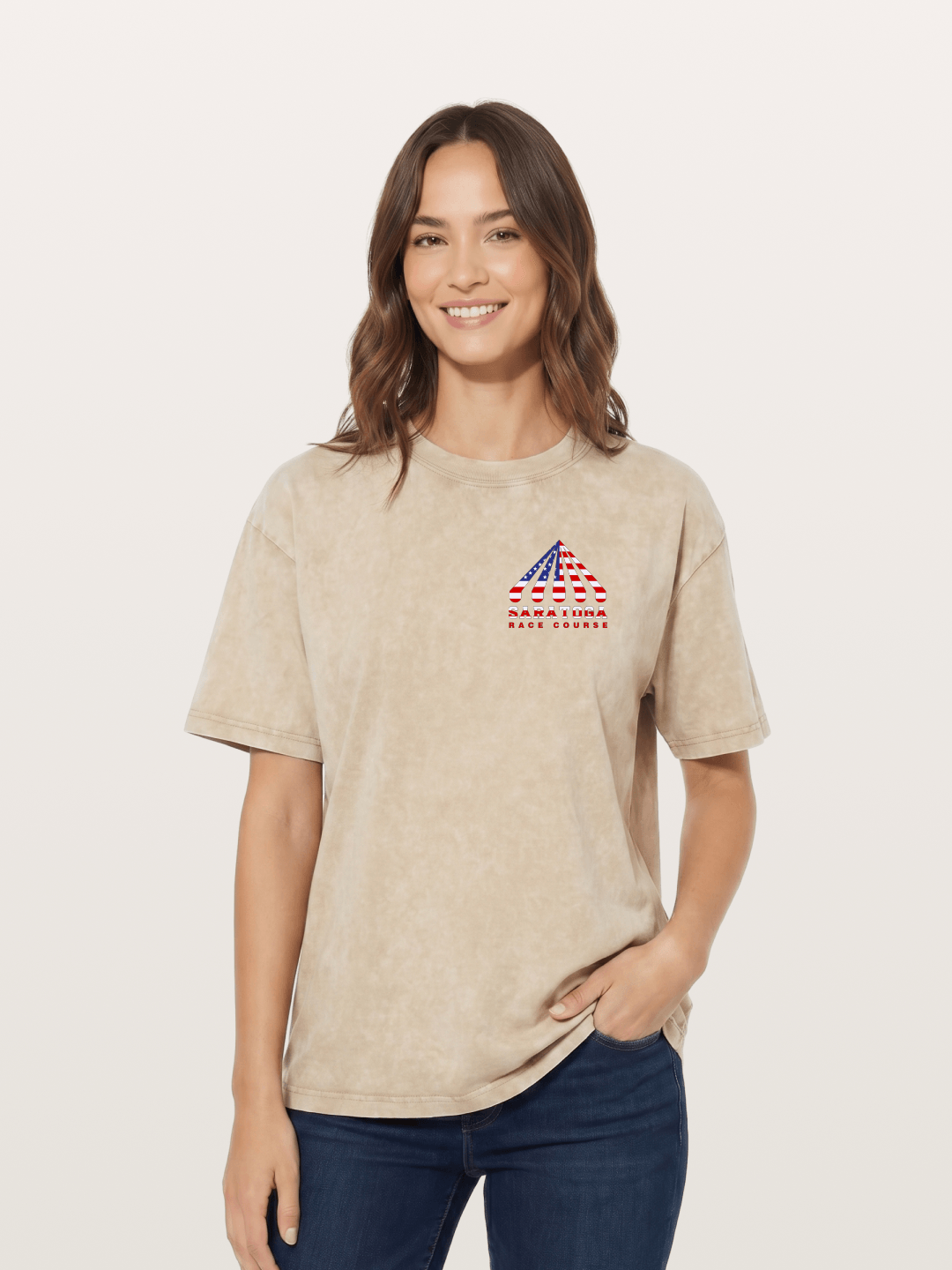 Saratoga Star Spangled Tent Top Washed T-shirt