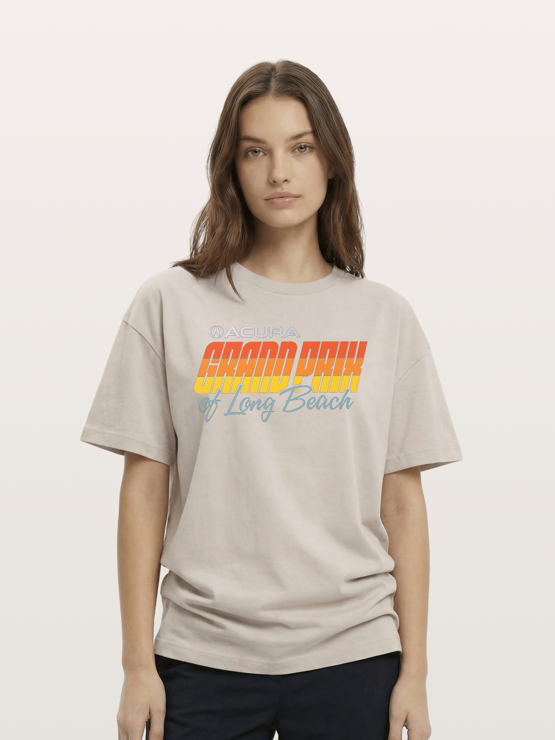Sunset Grand Prix Typography Cotton T-shirt