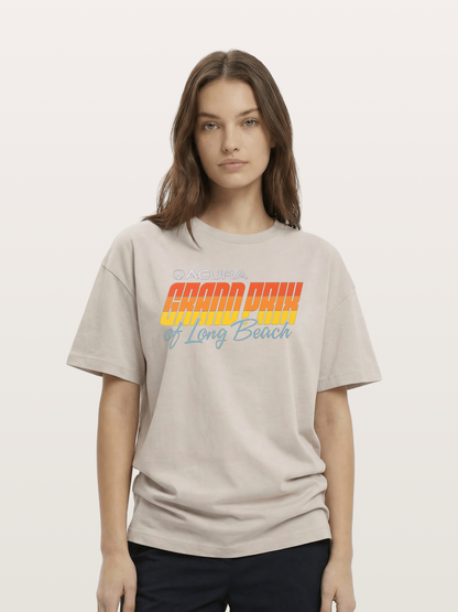 Sunset Grand Prix Typography Cotton T-shirt