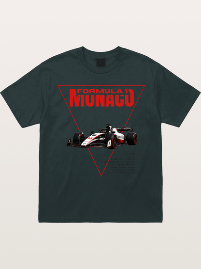 Red Triangle F1 Monaco Artwork Gildan T-shirt