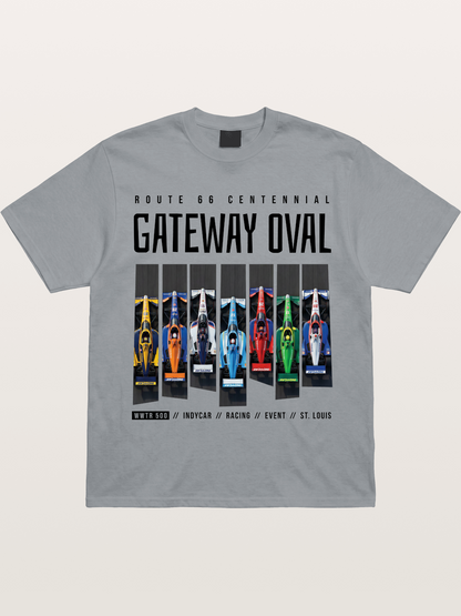 Vertical Grid Gateway Oval Art Gildan T-shirt