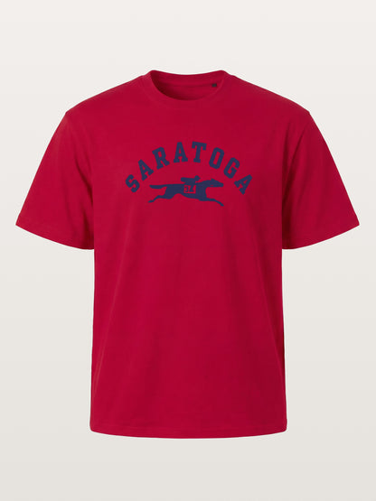 Saratoga Navy Horse Racing Mark Gildan T-shirt