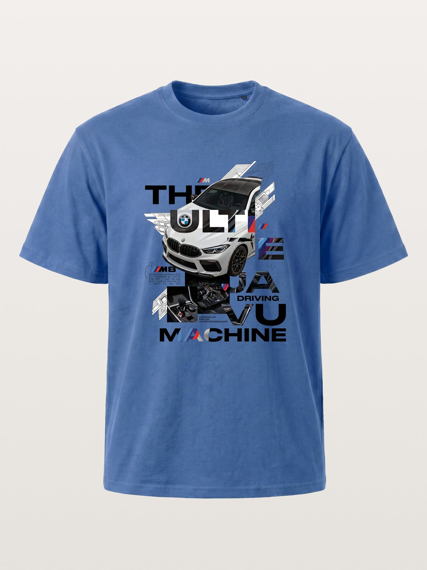 BMW M8 Tech Collage Poster Gildan T-shirt